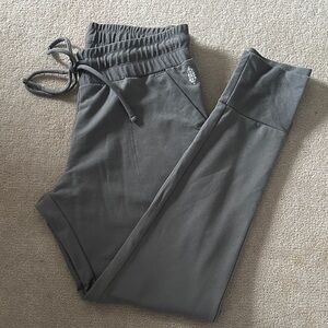 Free People Gray Drawstring Track Joggers